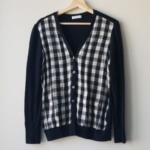 Equipment Sz M Taylor Silk Wool Cardigan Sweater